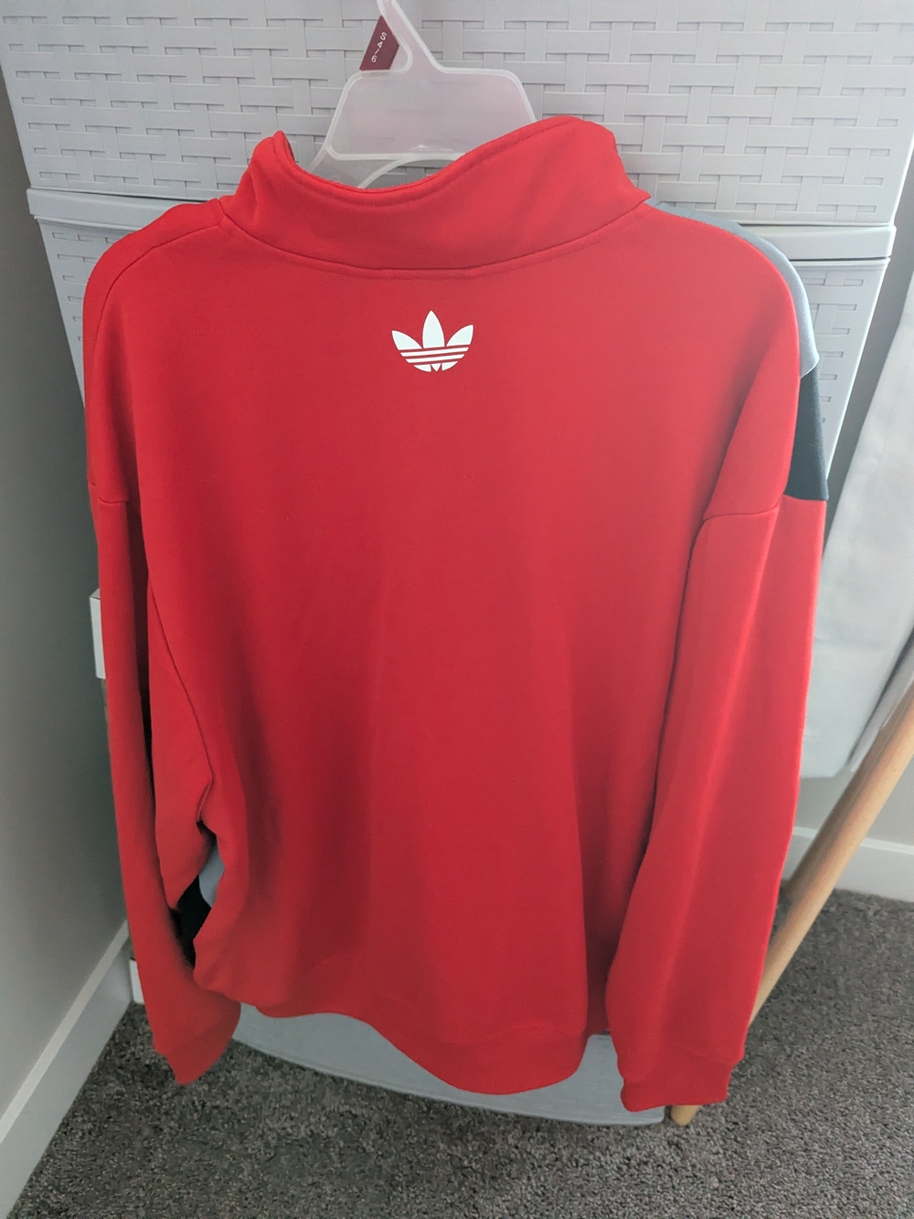 adidas Red Colorblock Track Jacket - Picture 4 of 4